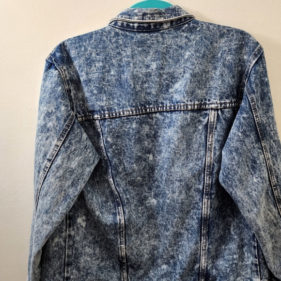 Vintage denim jacket dusted denim size S - Picture 2 of 4